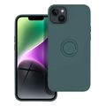 silicone ring case for iphone 14 plus green extra photo 1