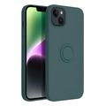 silicone ring case for iphone 14 plus green extra photo 2