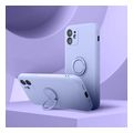 silicone ring case for iphone 14 plus violet extra photo 7