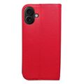 smart case book for iphone 16 plus red extra photo 1