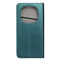 smart magneto book case for xiaomi redmi note 14 pro 5g 14 pro plus 5g dark green extra photo 1