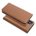 smart pro book leather case for xiaomi redmi note 14 5g brown extra photo 2