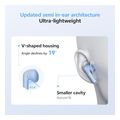 qcy ailybuds e20 clear blue hybrid anc semi ear tws earbuds 6mics 13mm ipx4 bt54 35h extra photo 4