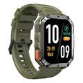 blackview multi funct smartwatch with flashlight compass bt call health management green w70pro g extra photo 4