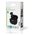 nedis hpbt2450bk fully wireless bluetooth earphones with anc built in microphone black extra photo 1