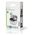 nedis hpbt2450wt fully wireless bluetooth earphones with anc built in microphone white extra photo 1