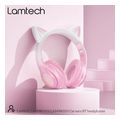 lamtech bt53 kids headphones cherry blossom kitty cat lam980503 extra photo 1