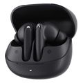 qcy buds anc black ht15 45db anc tws earbuds 35h 5 mic enc ear canal adaptive tech leather cas extra photo 2