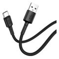 qcy dc05 usb a to type c braided wire cable fast charging data 60w tpe high densidy 12m extra photo 2