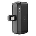 xo power bank mini pr244 20w 5000 mah with lightning connector black extra photo 1