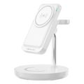 forever macs 100 magnetic wireless charging station with power bank white 5in1 extra photo 3