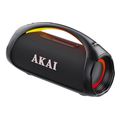 akai wavestormer forito adiabroxo ixeio bluetooth 110w rms aux in usb me led ipx6 extra photo 3