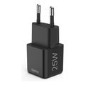 hama fast charger usb c super mini charger pd 25 w black extra photo 3
