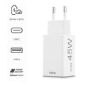 hama fast charger 1x usb c 1x usb a mini charger pd 45 w white extra photo 7 hama fast charger 1x usb c 1x usb a mini charger pd 45 w white extra photo 7