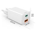 hama fast charger 1x usb c 1x usb a mini charger pd 45 w white extra photo 8 hama fast charger 1x usb c 1x usb a mini charger pd 45 w white extra photo 8