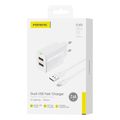 travel fast charger foneng eu63 with 2 output 2xusb a 12w 24a usb a to lightning cable 1m white extra photo 1 travel fast charger foneng eu63 with 2 output 2xusb a 12w 24a usb a to lightning cable 1m white extra photo 1