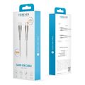 forever sleek cable usb c to usb c 10 m 100w white extra photo 1