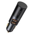 baseus car charger share together 120w 3a 2 x usb a 1 x extender black ccbt d0g extra photo 1
