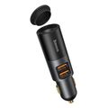 baseus car charger share together 120w 3a 2 x usb a 1 x extender black ccbt d0g extra photo 2