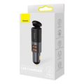 baseus car charger share together 120w 3a 2 x usb a 1 x extender black ccbt d0g extra photo 5