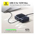 baseus nomos qi desktop charger 5in1 140w 5a 1 x usb a 2 x type c black p10178800123 00 extra photo 5 baseus nomos qi desktop charger 5in1 140w 5a 1 x usb a 2 x type c black p10178800123 00 extra photo 5