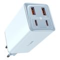 baseus wall charger gan6 pro 100w 325a 2 x usb a 2 x type c with type c cable blue extra photo 1 baseus wall charger gan6 pro 100w 325a 2 x usb a 2 x type c with type c cable blue extra photo 1