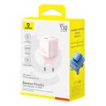baseus wall charger picogo 45w 3a 1 x type c pink extra photo 4 baseus wall charger picogo 45w 3a 1 x type c pink extra photo 4