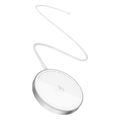 baseus wireless charger simple mini4 air 15w 167a white silver extra photo 1 baseus wireless charger simple mini4 air 15w 167a white silver extra photo 1