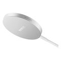 baseus wireless charger simple mini4 air 15w 167a white silver extra photo 2 baseus wireless charger simple mini4 air 15w 167a white silver extra photo 2