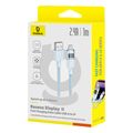 baseus display 2 12w 24a usb a to lightning cable 1m blue extra photo 5