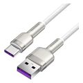 baseus cafule metal series 66w 6a usb a to type c cable 2m white extra photo 3