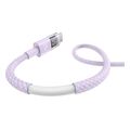 baseus display 2 100w 5a usb a to type c cable 2m purple extra photo 4 baseus display 2 100w 5a usb a to type c cable 2m purple extra photo 4