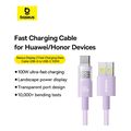 baseus display 2 100w 5a usb a to type c cable 2m purple extra photo 5 baseus display 2 100w 5a usb a to type c cable 2m purple extra photo 5