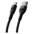 baseus flash series ii 100w 5a usb a to type c cable 1m black extra photo 3