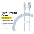 baseus gem 100w 5a usb a to type c cable 1m blue extra photo 5