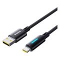 baseus lit button control 100w 5a usb a to type c cable 2m black extra photo 3 baseus lit button control 100w 5a usb a to type c cable 2m black extra photo 3
