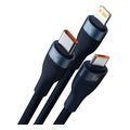 baseus flash series ii 100w 5a type c usb a to lightning microusb type c cable 12m dark blue extra photo 2