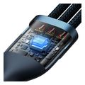 baseus flash series ii 100w 5a type c usb a to lightning microusb type c cable 12m dark blue extra photo 3