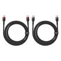 baseus cafule 100w 5a type c to type c cable 1m 2 pack red extra photo 3 baseus cafule 100w 5a type c to type c cable 1m 2 pack red extra photo 3