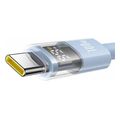 baseus display 2 100w 5a type c to type c cable 1m blue extra photo 1