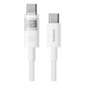 baseus display 2 100w 5a type c to type c cable 1m white extra photo 1