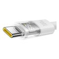 baseus display 2 100w 5a type c to type c cable 1m white extra photo 3