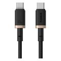 baseus dura series 100w 5a type c to type c cable baseus dura series 100w 5a 1m gold extra photo 2