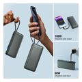 4smarts powerbank enterprise with integrated usb c cable 20000mah 165w space grey extra photo 2 4smarts powerbank enterprise with integrated usb c cable 20000mah 165w space grey extra photo 2