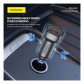 car fast charger foneng c23 with dual output usb a usb c pd qc 30w dark grey extra photo 1
