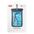 xo kt04 pvc sponge waterproof pouch for mobile phone lanyard black for phones up to 8 inch extra photo 1