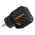 travel fast charger hammer rapidcharge with triple output usb a 2xusb a pd 65w black extra photo 2 travel fast charger hammer rapidcharge with triple output usb a 2xusb a pd 65w black extra photo 2