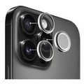 tempered glass full face hammer glass for camera lens apple iphone 16 pro 16 pro max silver extra photo 2