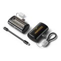 power bank 10000mah pd 225w wk wp 113 2 ports with cable usb c lightning black extra photo 1