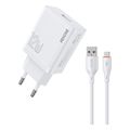 charger wk wp u76 with usb c cable white extra photo 1